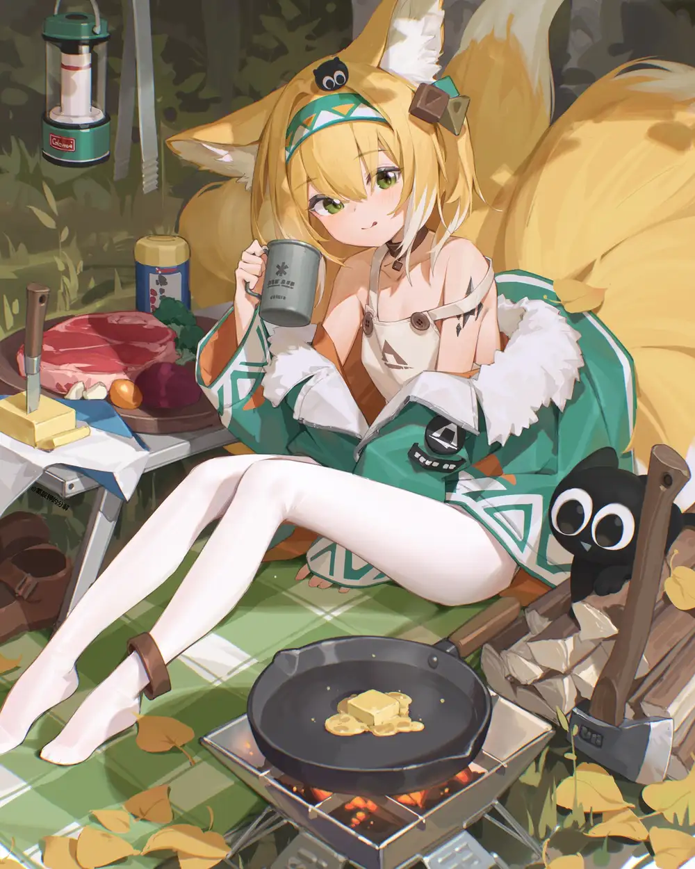 ảnh anime hồ ly phong cách chibi 