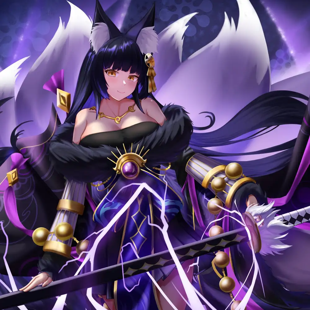 ảnh hồ ly anime đang chiến đấu 