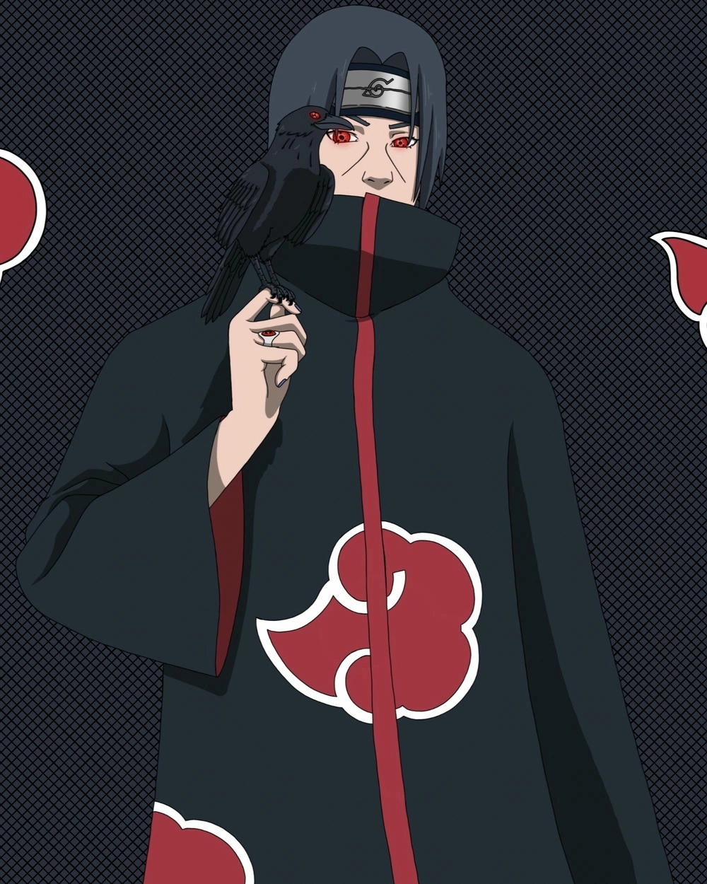 ảnh itachi ngầu, nền tối 