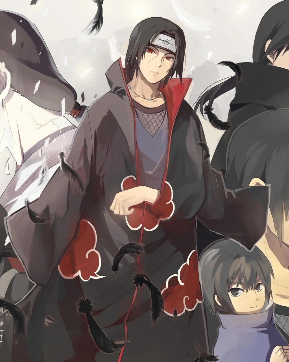 hình ảnh itachi với ánh mắt lạnh lùng 