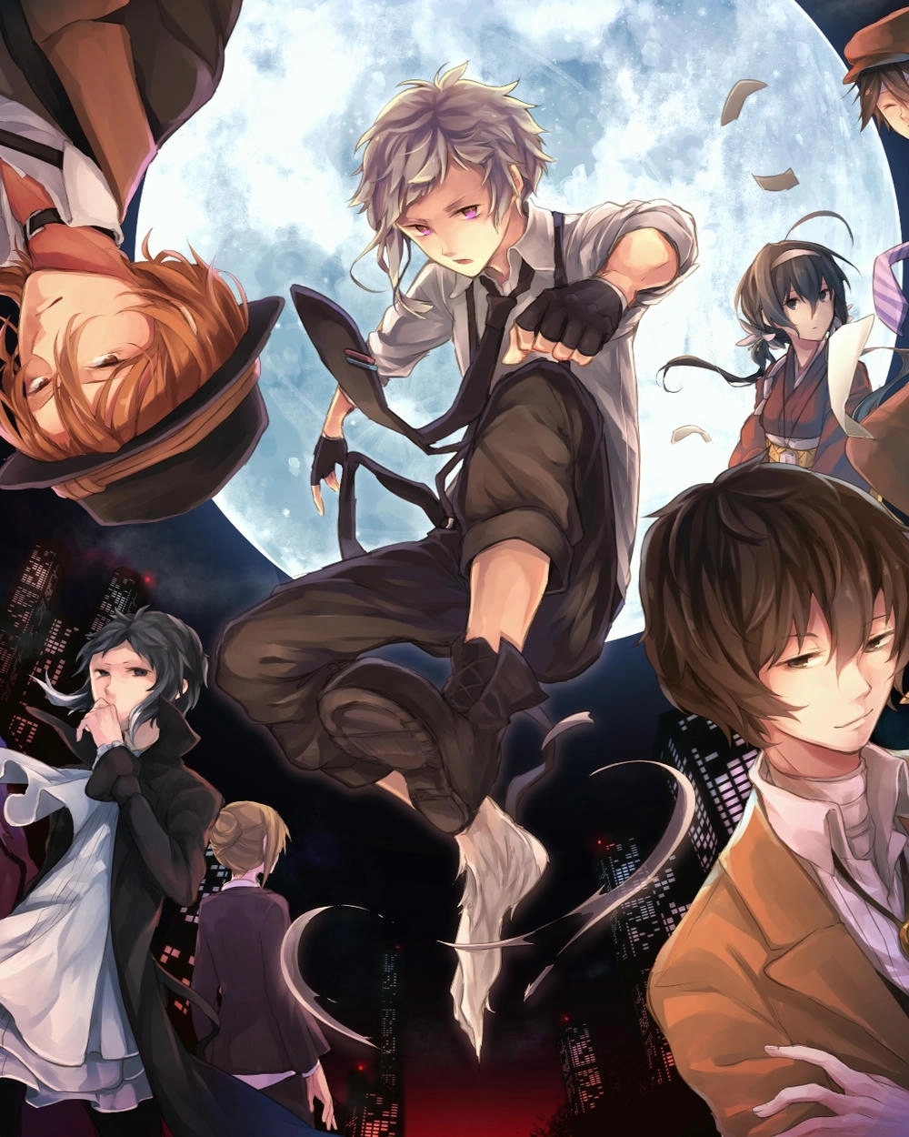 ảnh anime nam ánh mắt sắc lạnh