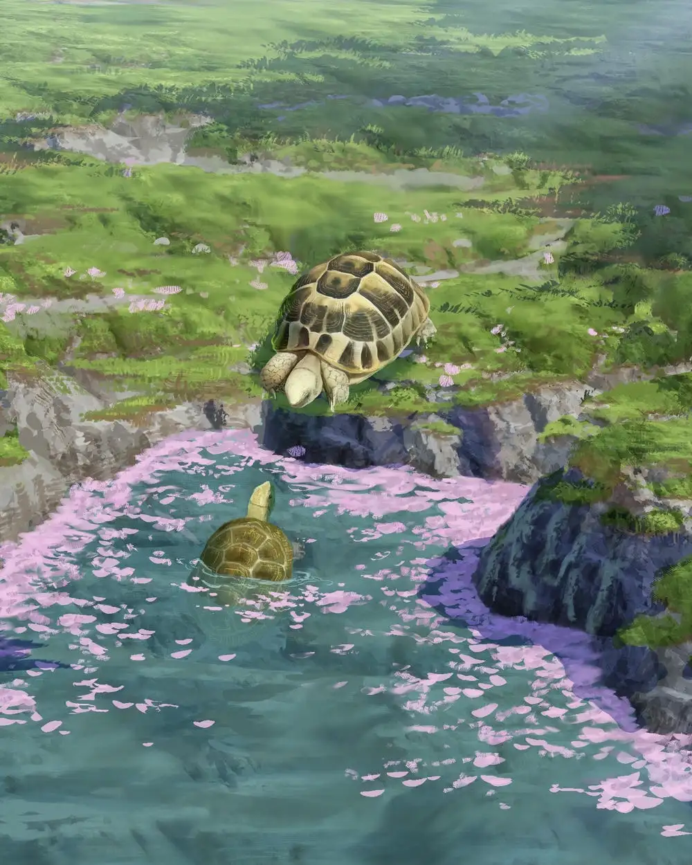 phong cảnh anime đẹp tuyệt vời