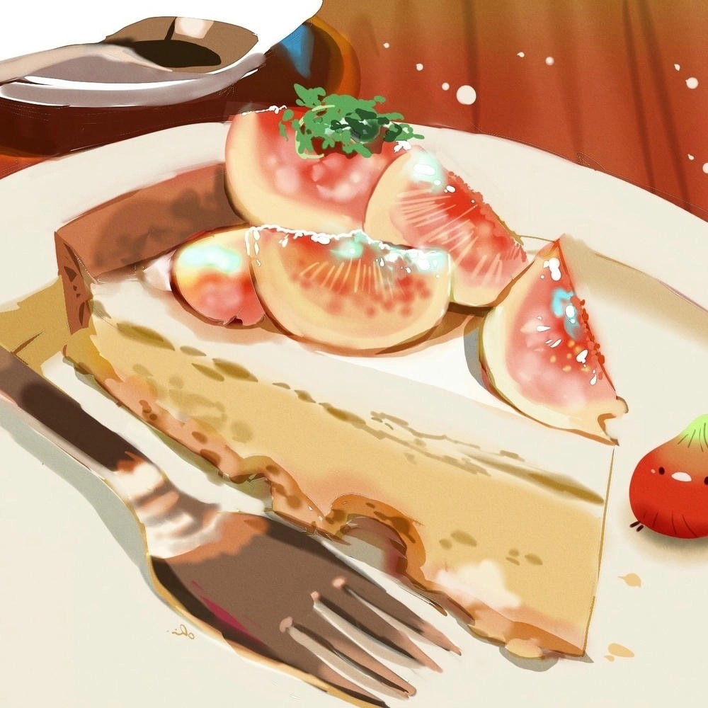 hình ảnh anime món tráng miệng ngọt ngào 