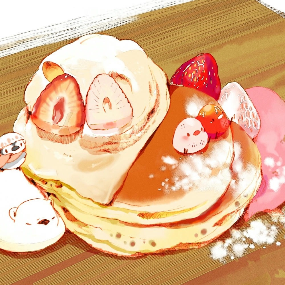 ảnh hoạt hình anime với thức ăn ngon 