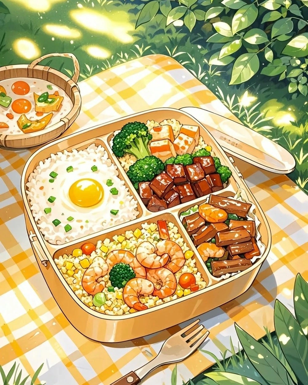 ảnh anime ăn uống đáng yêu 