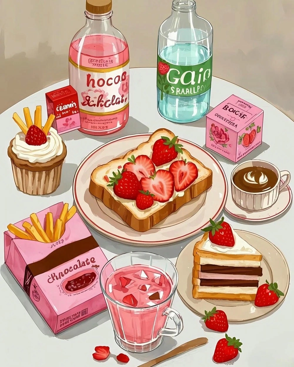 anime ăn bánh ngọt 
