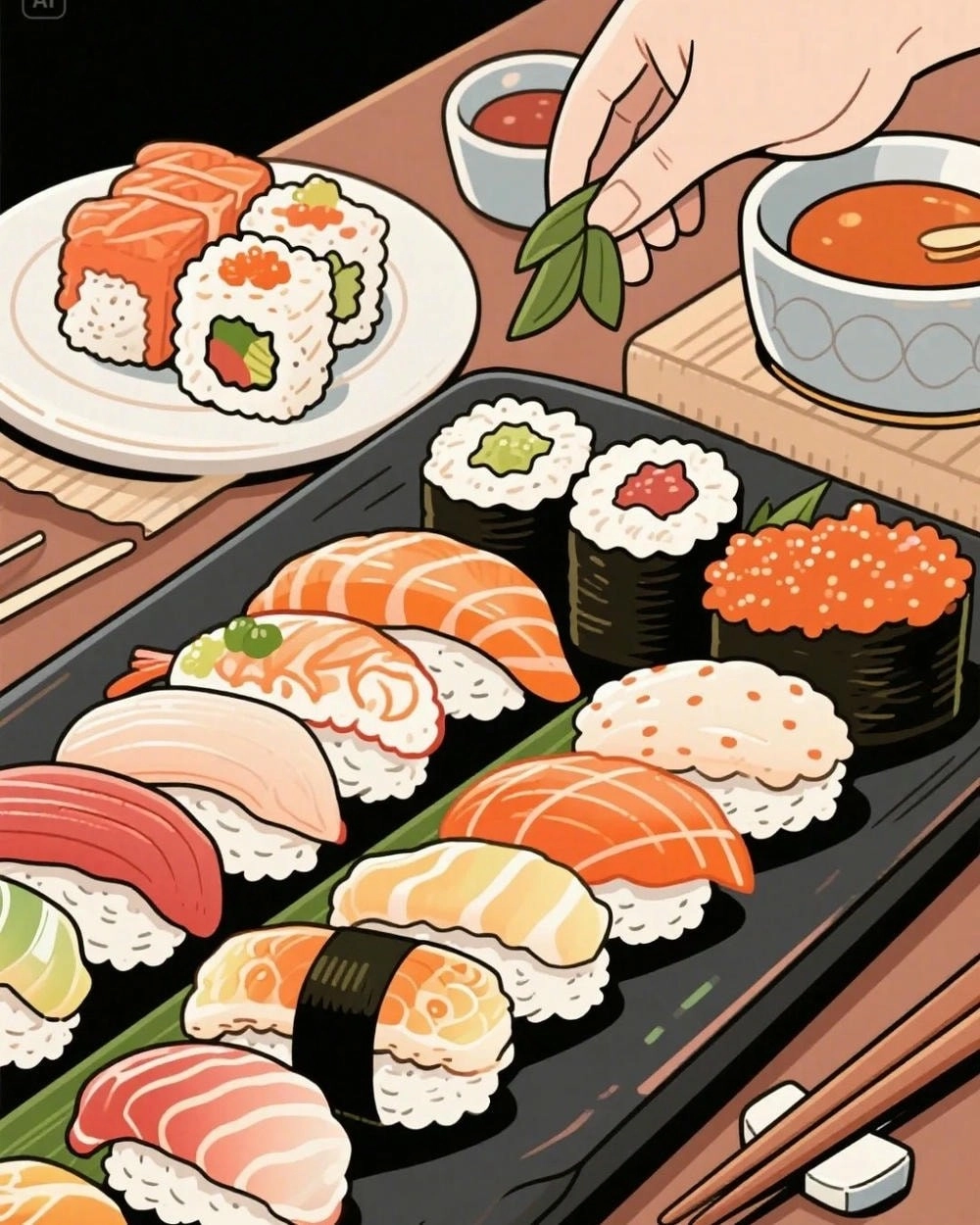 hình ảnh anime đồ ăn ngon miệng 