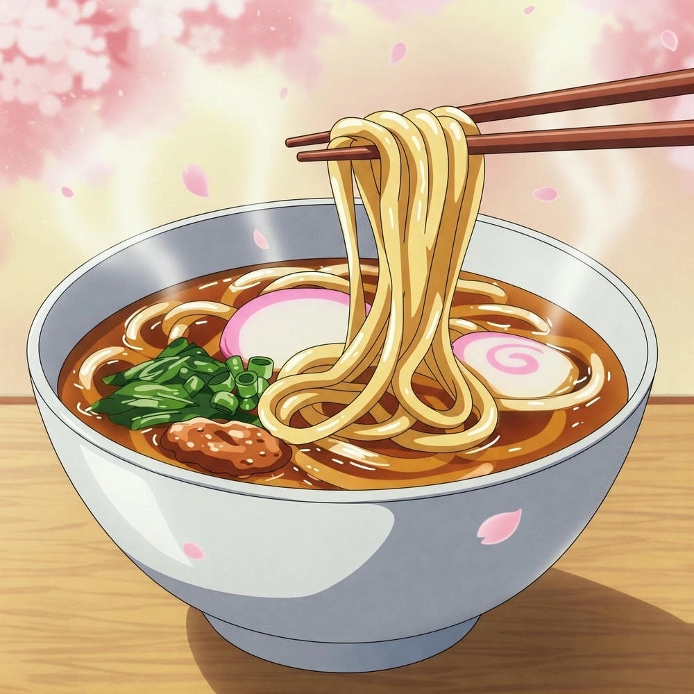 hình ảnh nhân vật anime đang ăn 