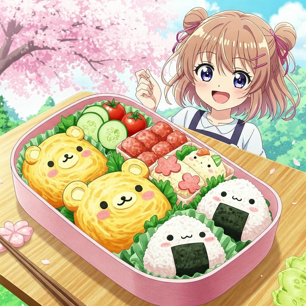 ảnh hoạt hình anime đồ ăn bắt mắt 