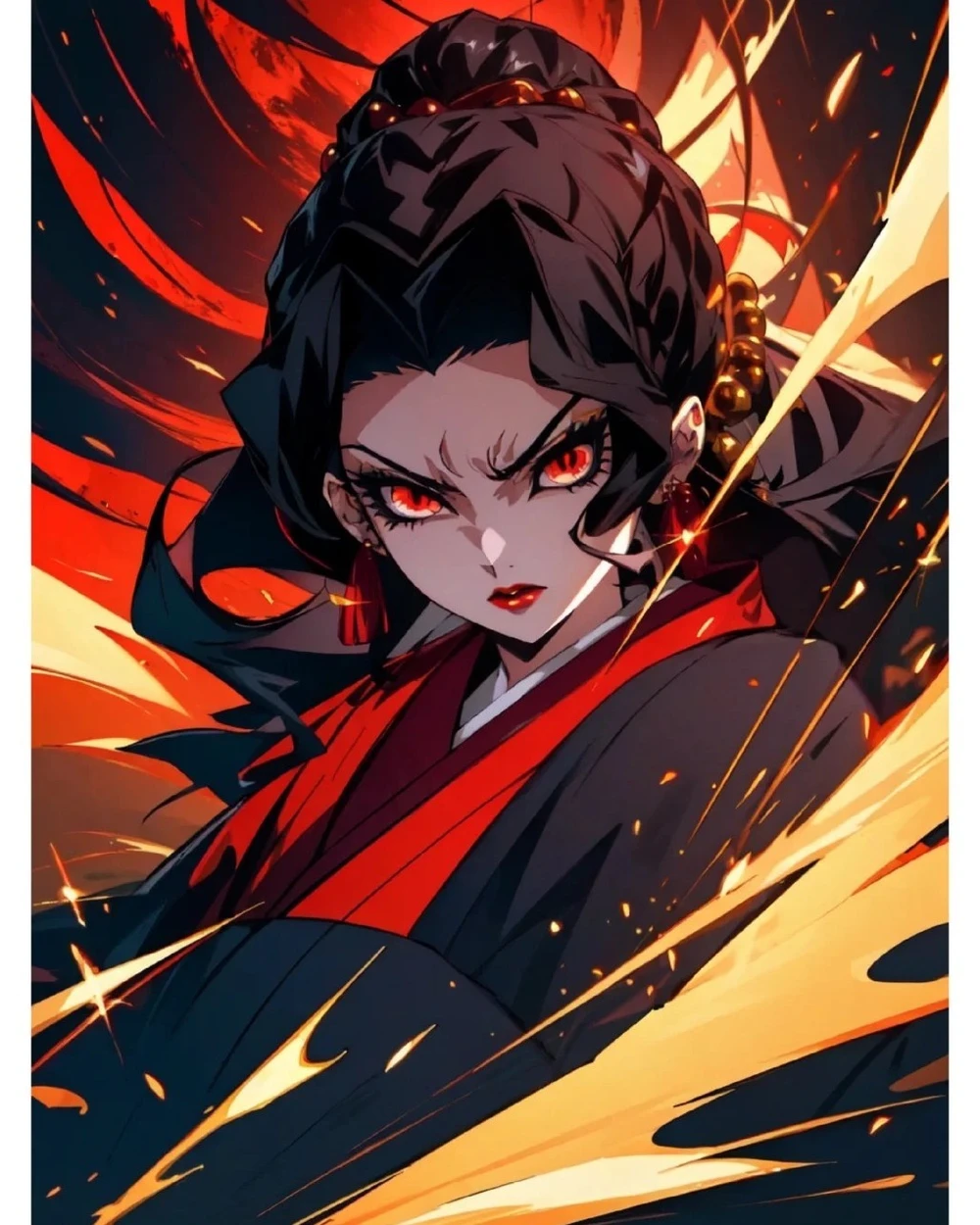 ảnh anime muzan quỷ nữ 
