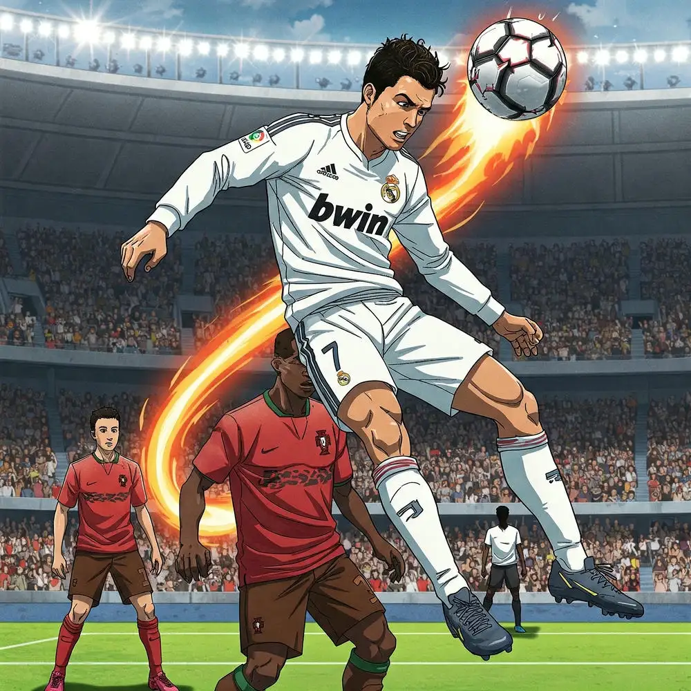 hình ảnh anime cr7 độc đáo 