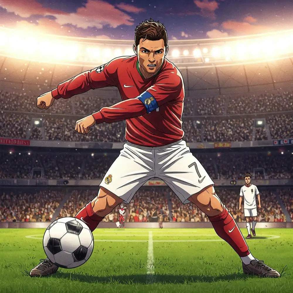 ảnh anime ronaldo cá tính