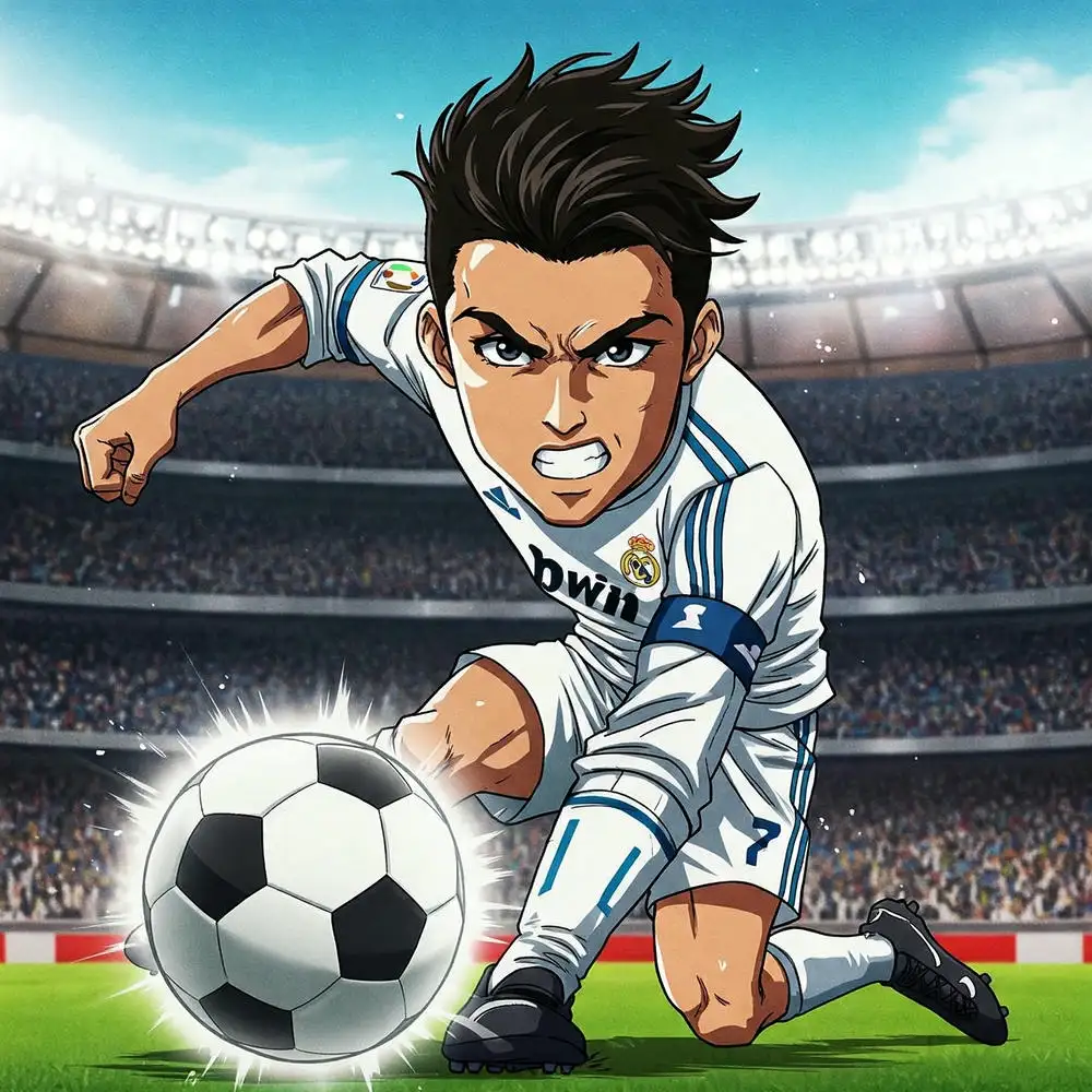 ảnh anime của ronaldo đẹp mắt 