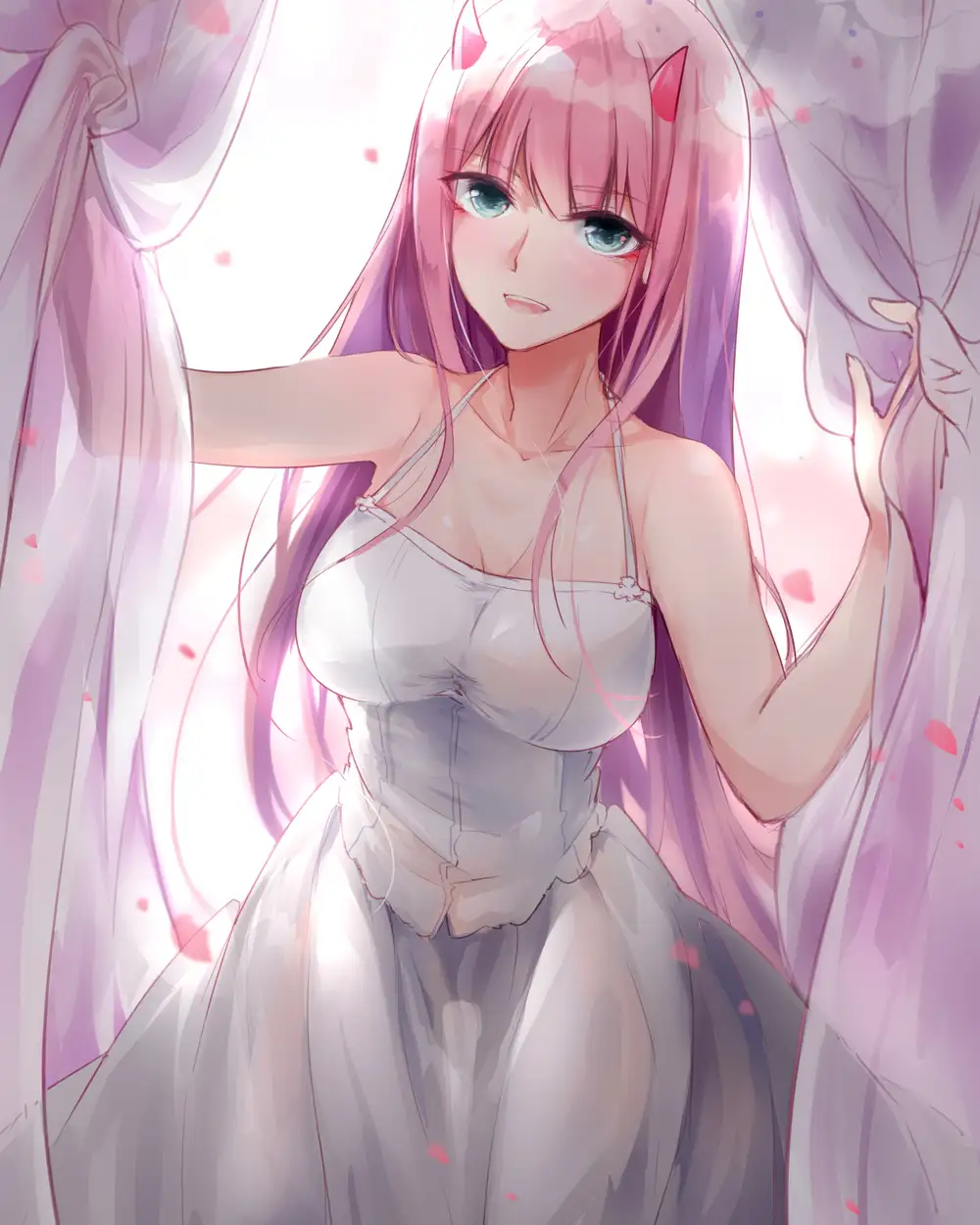 ảnh zero two khi cười ngọt ngào