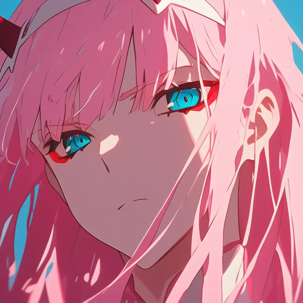 ảnh anime nữ zero two đẹp ấn tượng 