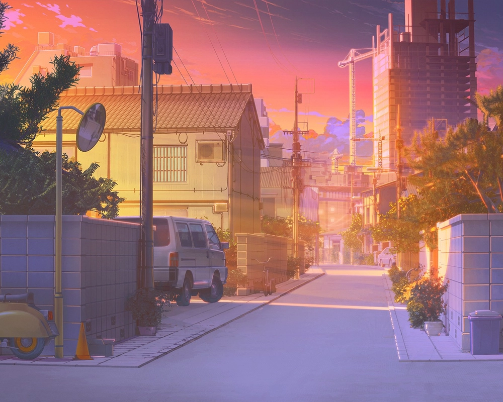 ảnh yên bình anime yên ả, thanh thản 