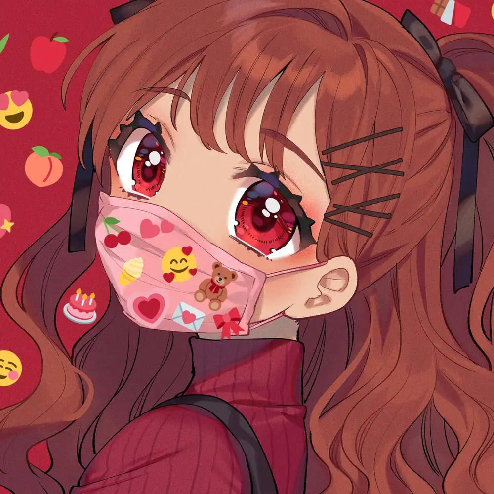 ảnh anime che mặt đơn giản