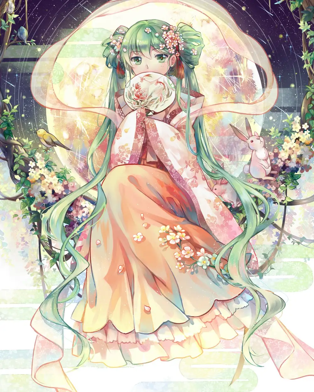 ảnh anime nữ che mặt 