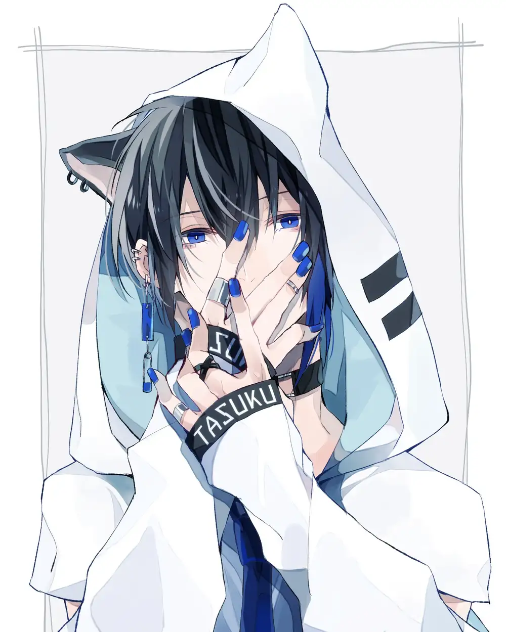 ảnh che mặt anime buồn nhẹ 