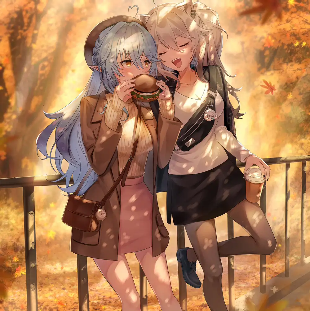 hình ảnh chị em anime ngầu đầy ấn tượng 