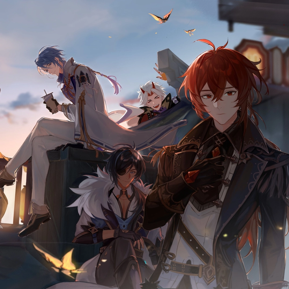 ảnh anime genshin nhân vật nổi bật 
