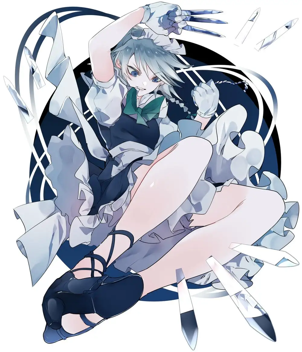 ảnh anime nữ hầu gái sang trọng 