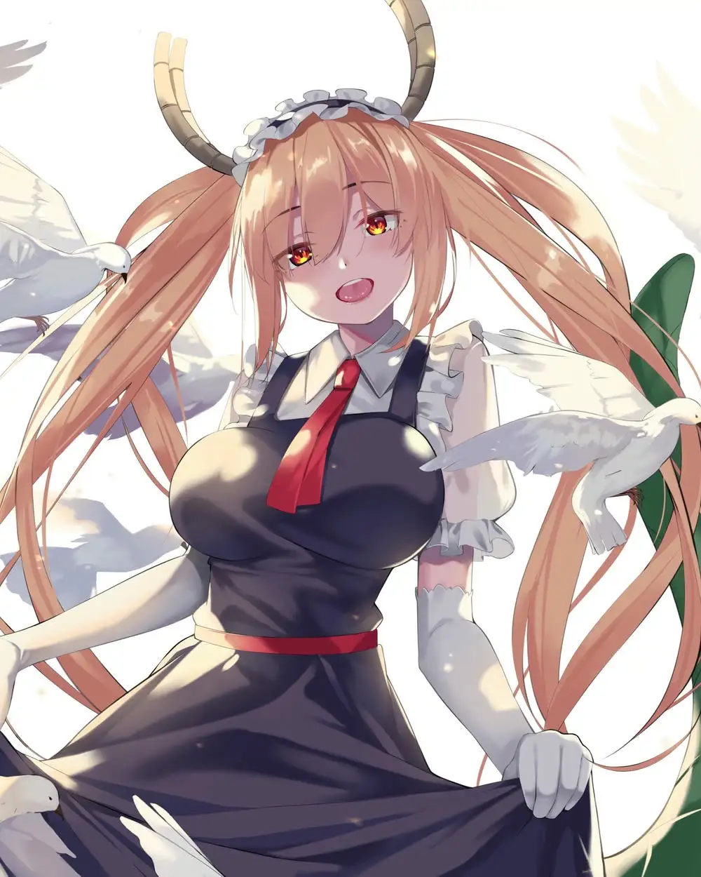 ảnh anime nữ hầu gái trang nhã 
