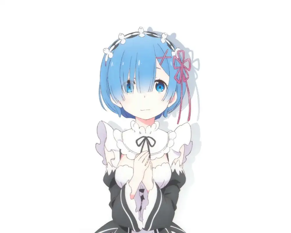 ảnh gái anime hầu gái tóc ngắn 