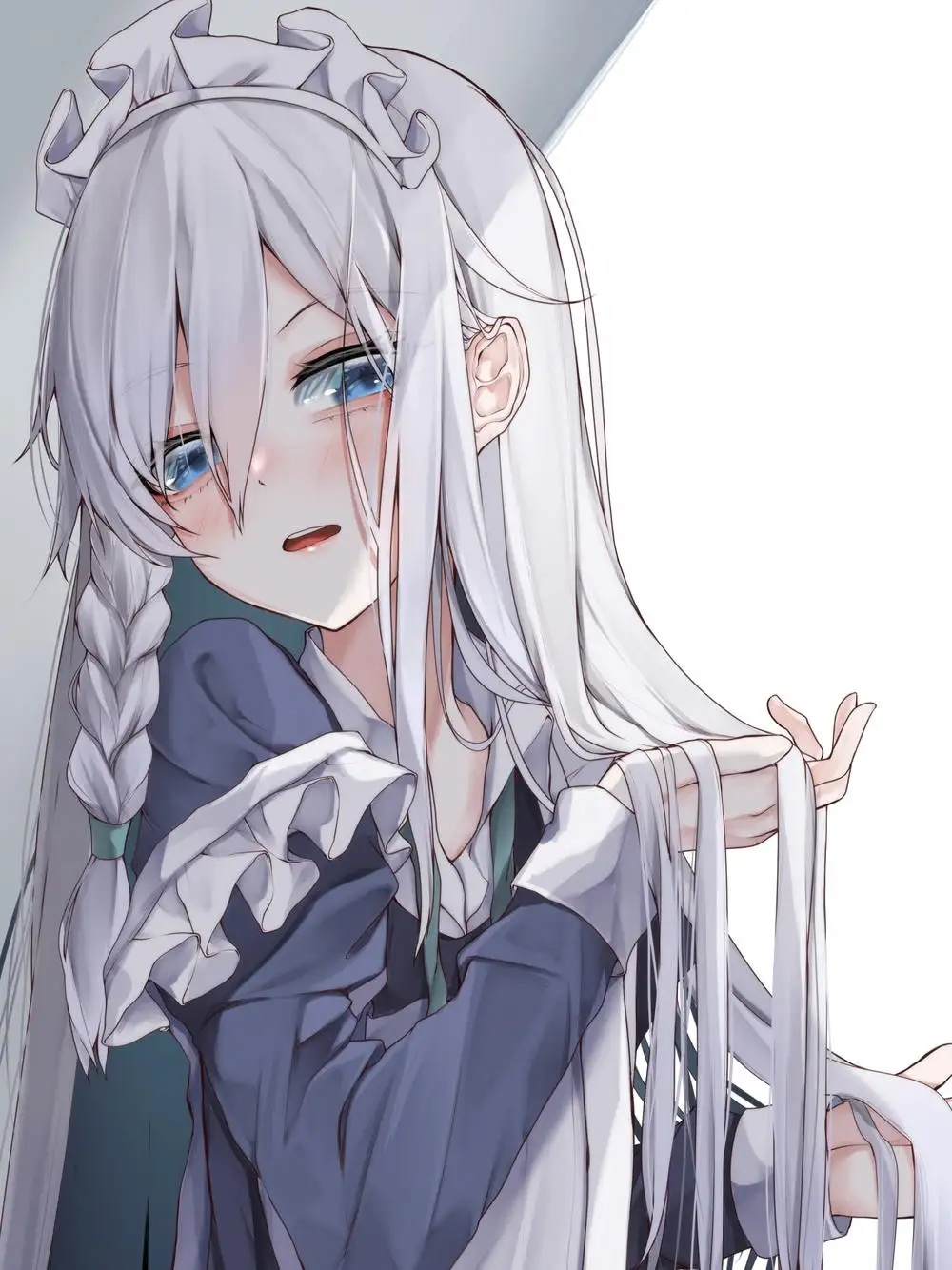 hình nền anime hầu gái phong cách 