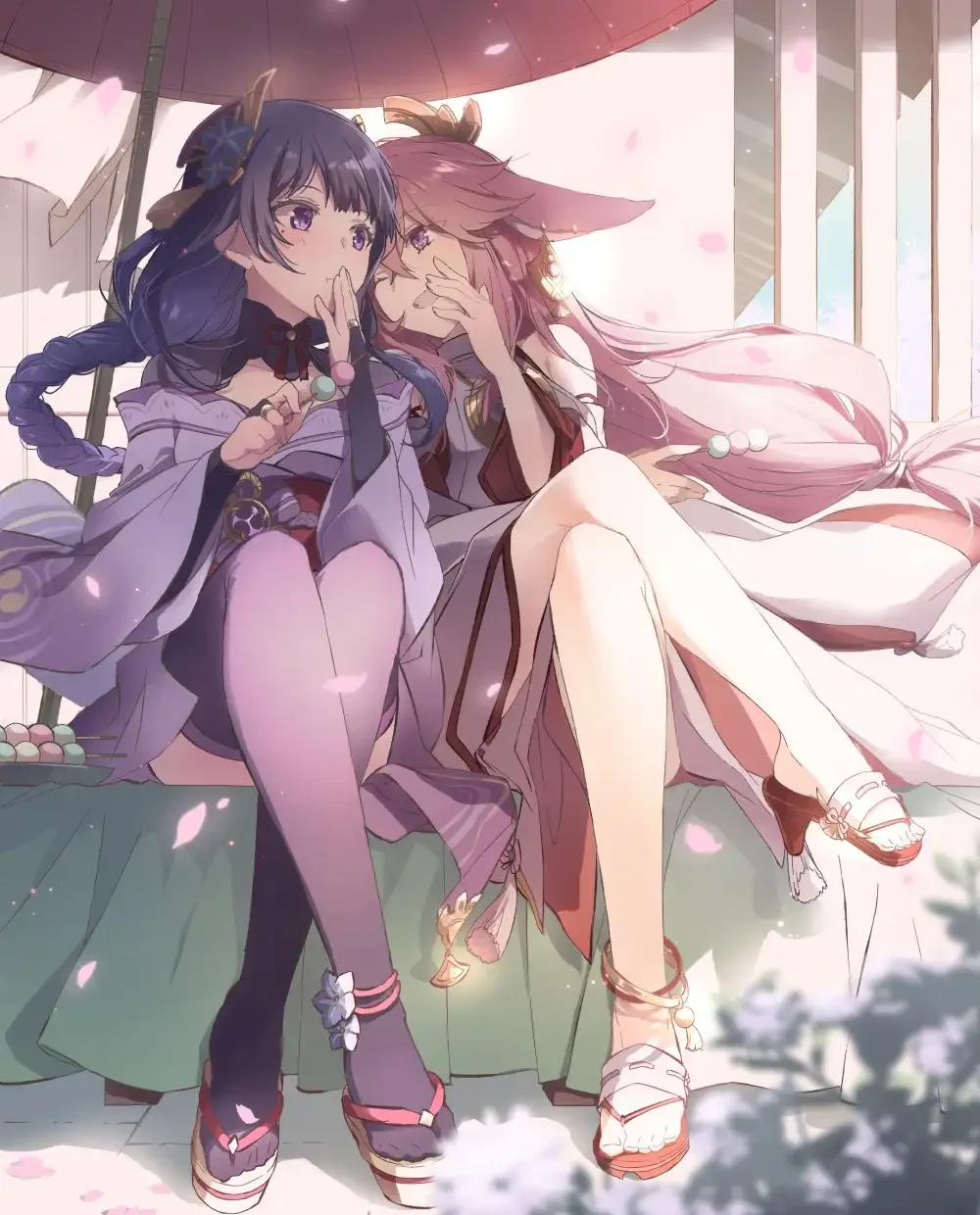 ảnh anime màu tím đẹp