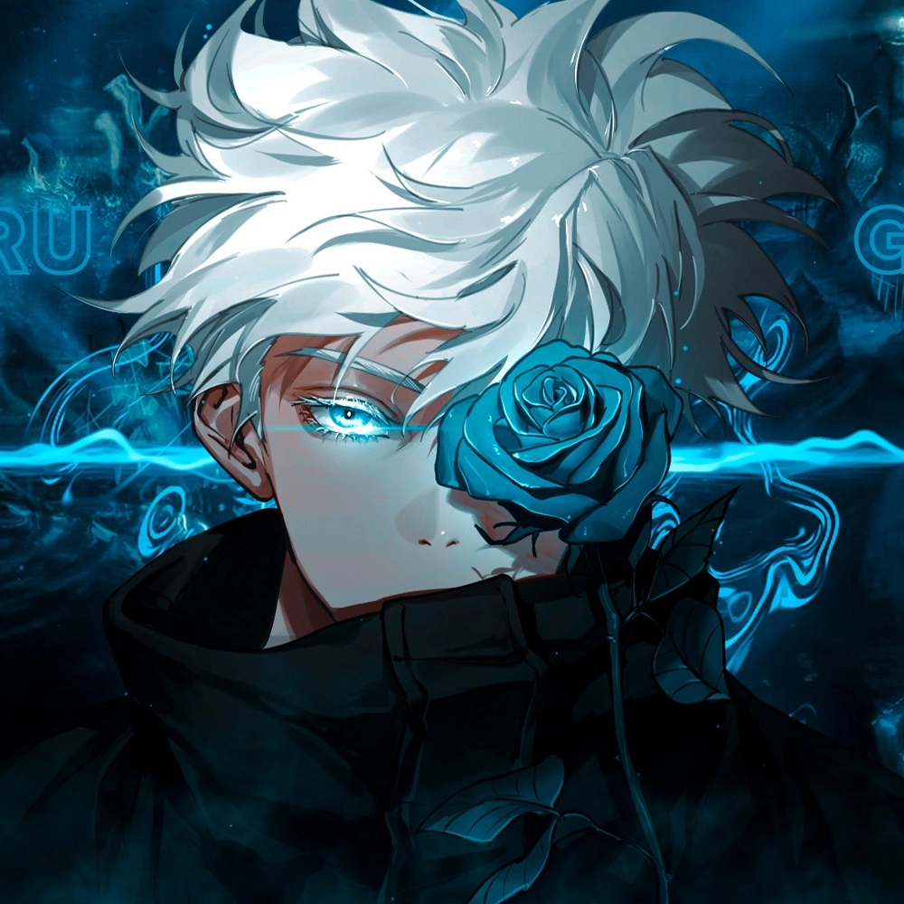 anime màu xanh dương ngầu cool ngầu 