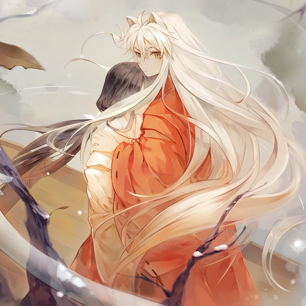 ảnh anime ôm nhau cổ trang