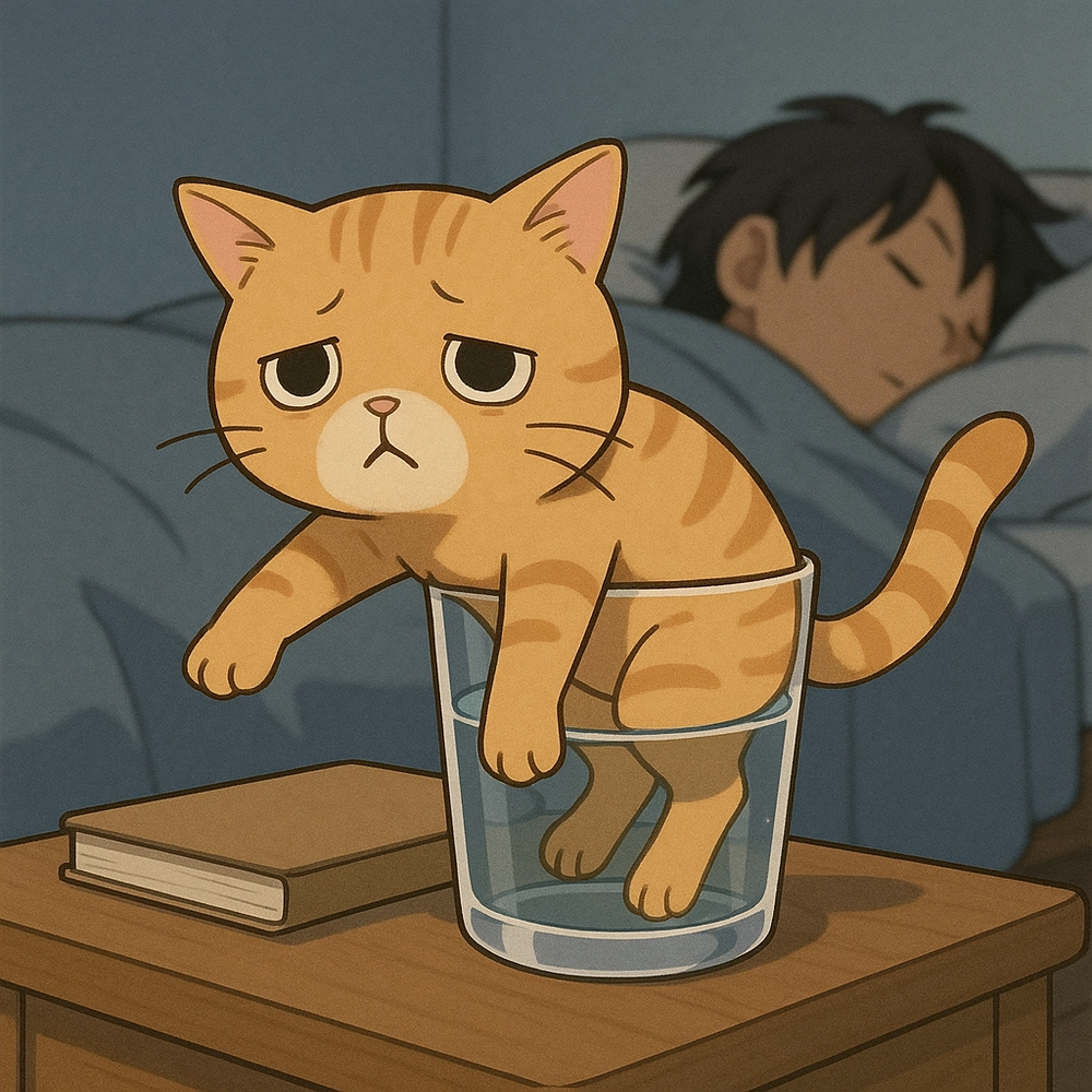 ảnh mèo anime vô tri đang viral trên mạng