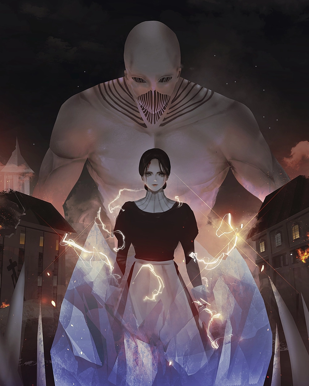 hình ảnh anime attack on titan sinh động 