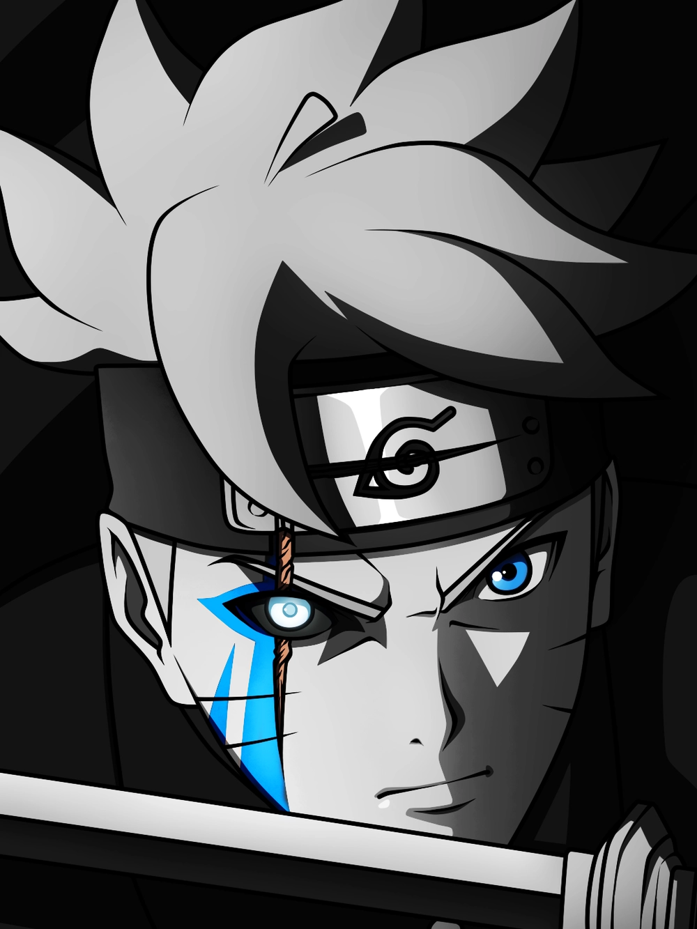 ảnh boruto sử dụng karma ấn tượng 