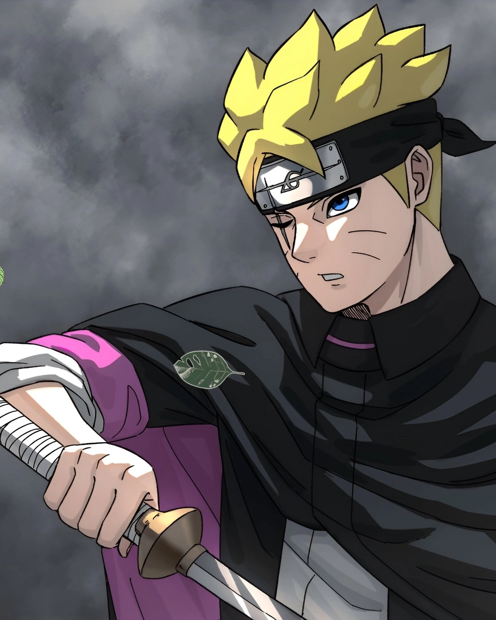 boruto trong rừng huấn luyện 
