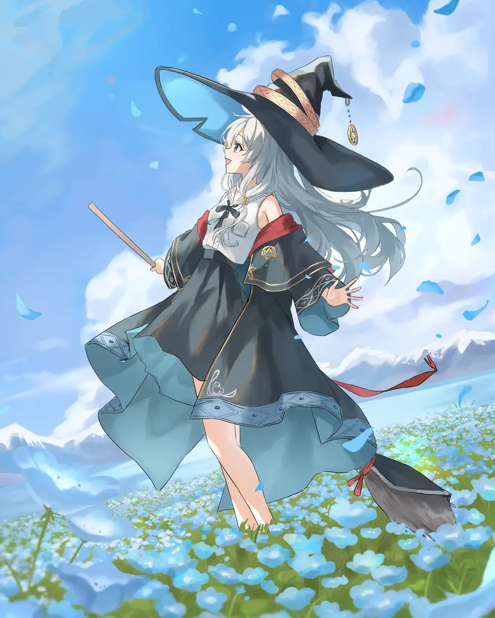 ảnh anime Elaina phong cách phép thuật