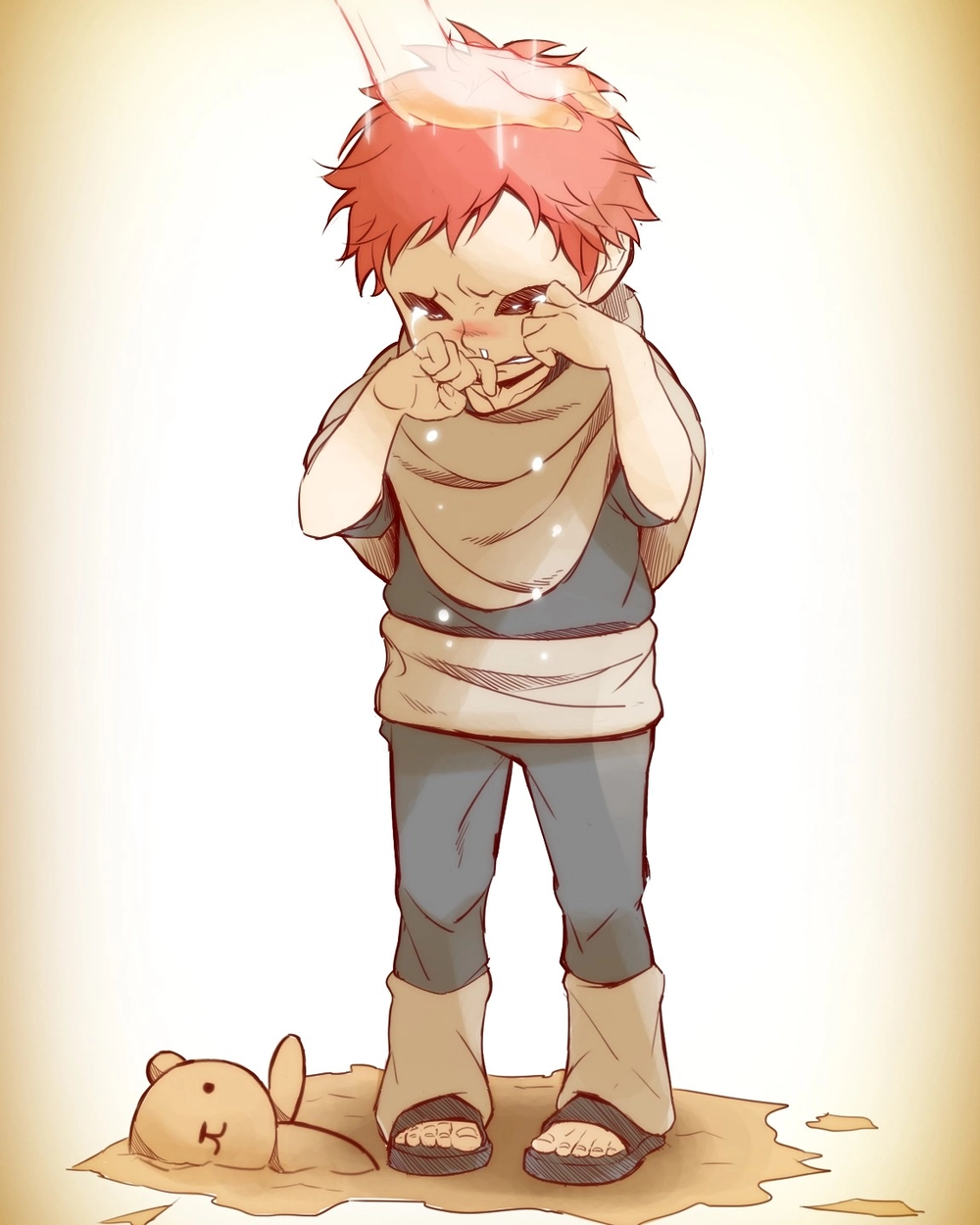 hình ảnh Gaara khi còn bé 