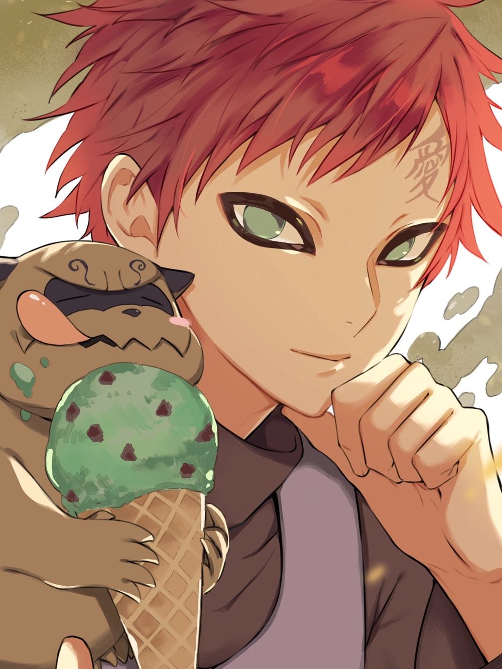 hình ảnh gaara phiên bản hoạt hình 