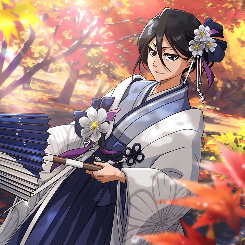 ảnh anime rukia tóc ngắn ngầu 