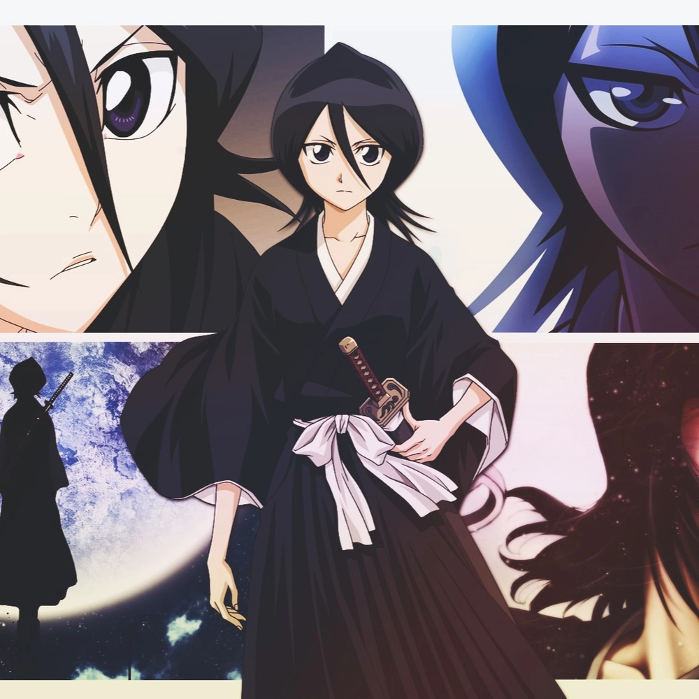 ảnh anime rukia cầm kiếm đẹp 