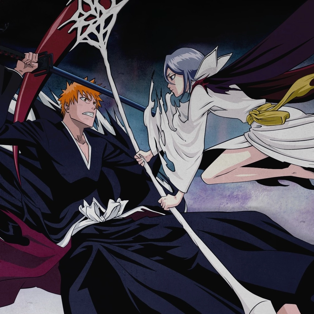hình kuchiki rukia và ichigo 