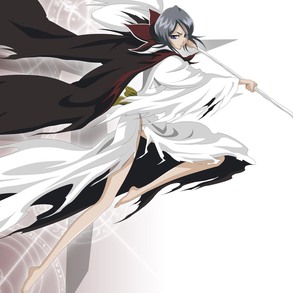 hình anime rukia đang dùng chiêu thức 