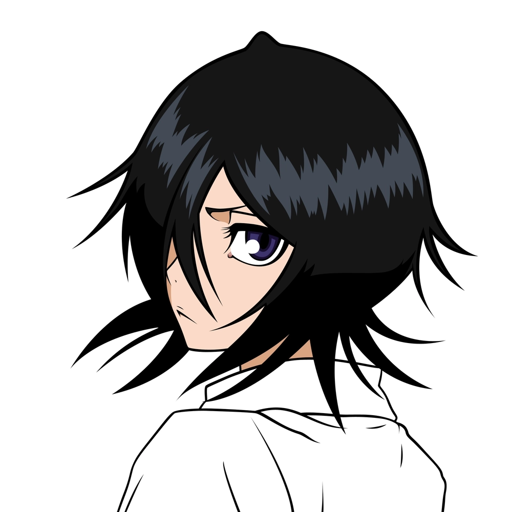ảnh anime nữ chính rukia của bleach 