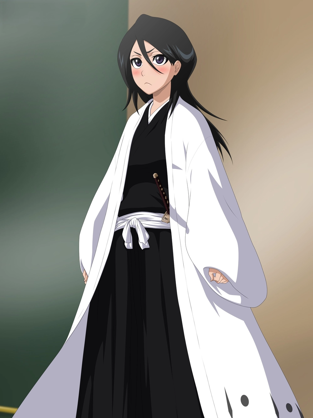 ảnh nhân vật nữ bleach rukia tạo dáng 
