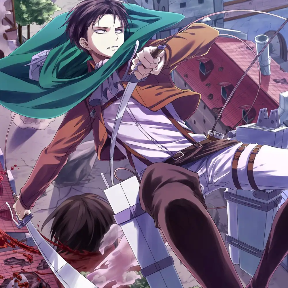 ảnh anime của levi ackerman 