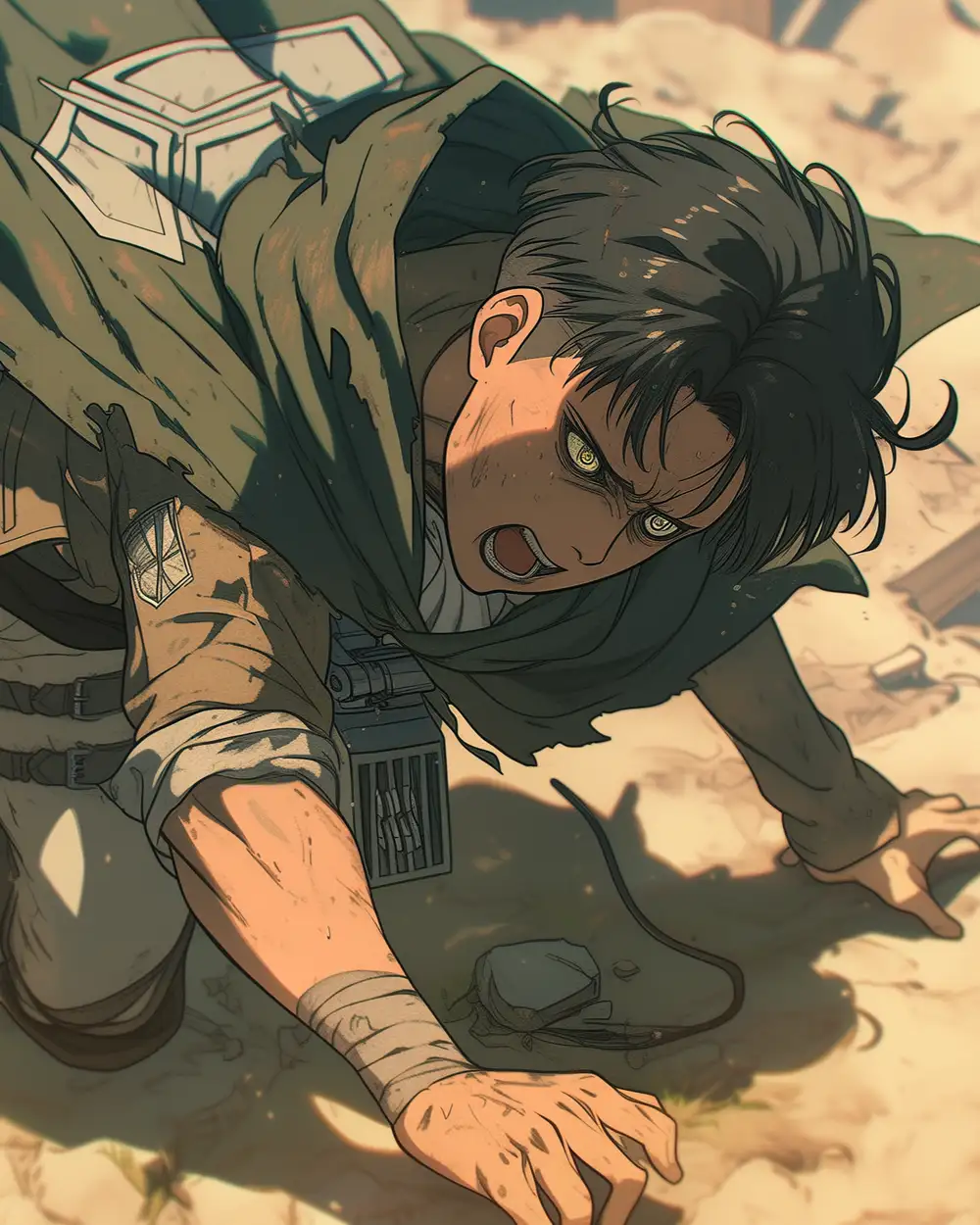 ảnh levi trong attack on titan 