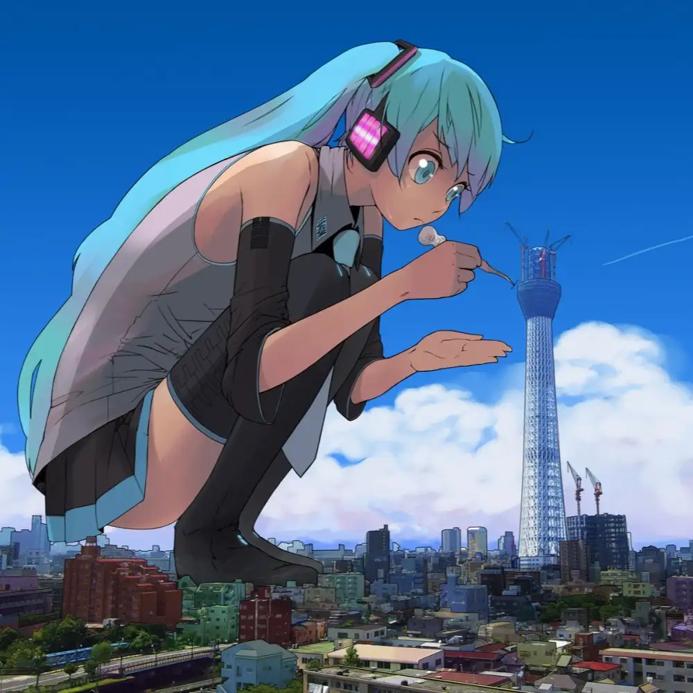 ảnh cosplay miku với trang phục