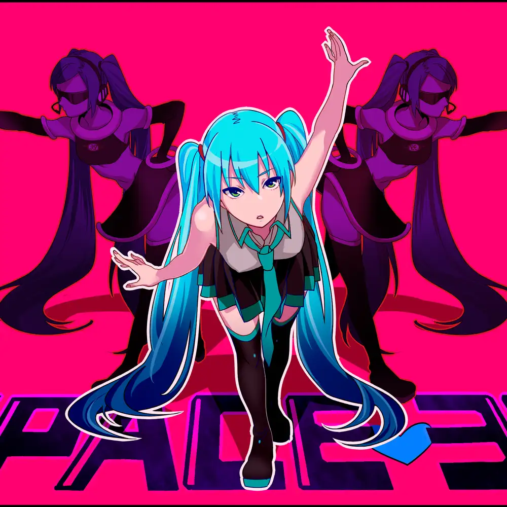 ảnh cosplay miku với phong cách nhẹ nhàng