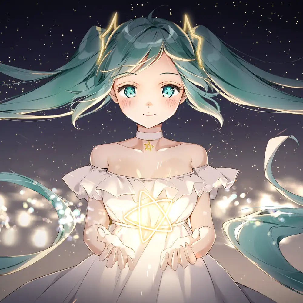 ảnh hatsune miku đang cười